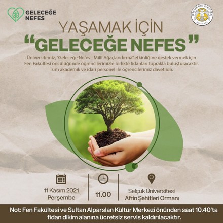 Geleceğe nefes fidan dikme